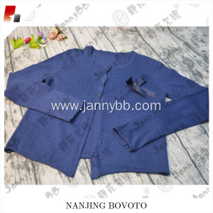 2017 JannyBB brand boutique blue cotton sweater